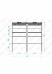 Роллетный шкаф ROLL-BOX SIMPLE Plus 24.05.44.V1-2
