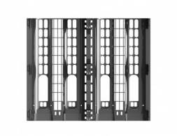 Поддон пластиковый перфорированный 1200x1000x388 черный (BottleRack)