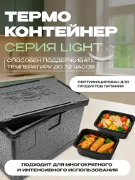 Термоконтейнер TERMOBOX Облегченный Light, 60 л, 600х400х400 мм, 30кг/м3