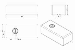 Емкость ЭВП 75л белая