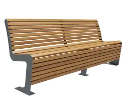 Скамейка стальная «Мадрид» 0,6 м (кресло)