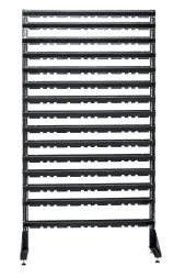 Стеллаж с пластиковыми ящиками 1801-1/12/1 K